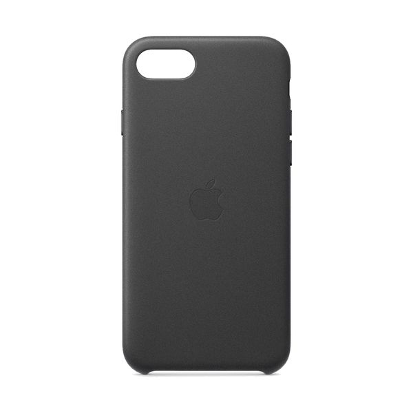 Apple iPhone 8/7/SE Leather Case Black Θήκη Κινητού