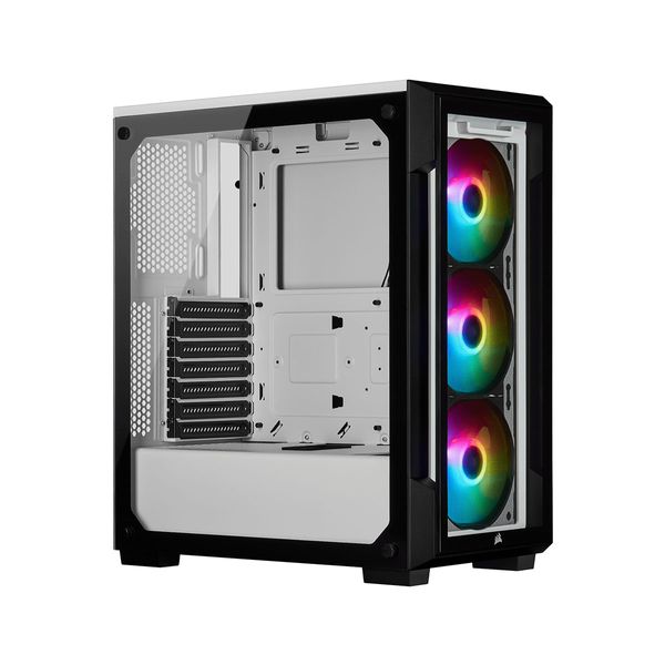 Corsair iCUE 220T RGB Airflow TG White PC Case