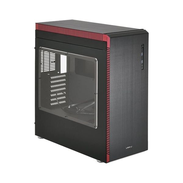 Lian Li Lian Li PC-J60WRX Window Black/Red PC Case