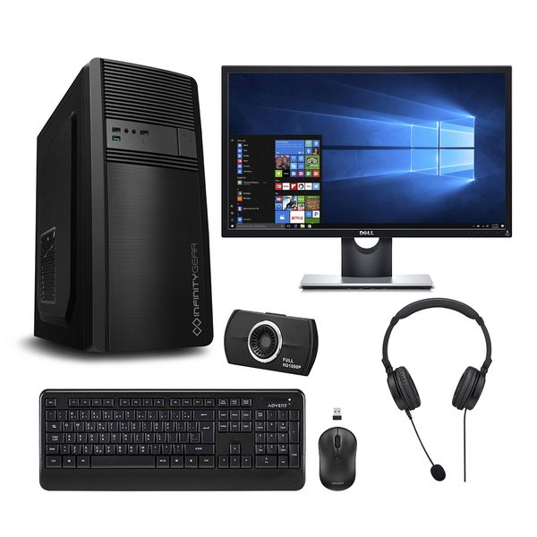 Infinity Gear Core 1 PC & Dell 24" Monitor & Advent Webcam & Ασύρματο Πληκτρολόγιο & Ποντίκι & Ακουστικά Headset