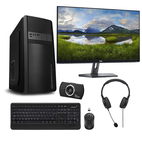 Infinity Gear Core 1 PC & Dell 27" Monitor & Advent Webcam & Ασύρματο Πληκτρολόγιο & Ποντίκι & Ακουστικά Headset