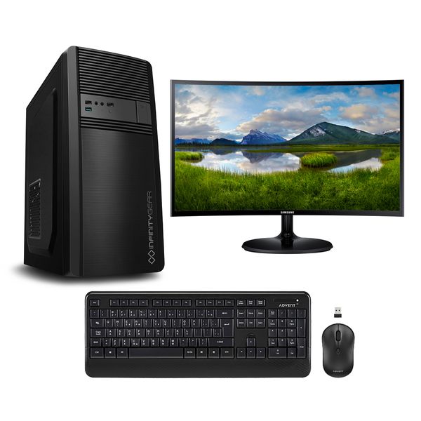 Infinity Gear Core 1 PC & Samsung 24" Curved Monitor & Advent Ασύρματο Πληκτρολόγιο & Ποντίκι