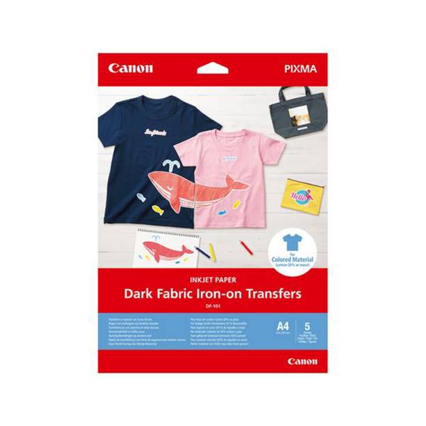 Canon Canon Dark Fabric Iron-On Transfers A4 Χαρτί