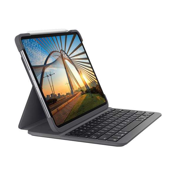 Logitech Slim Folio Black για iPad Pro 12.9'' 4th/5th Gen Keyboard Cover