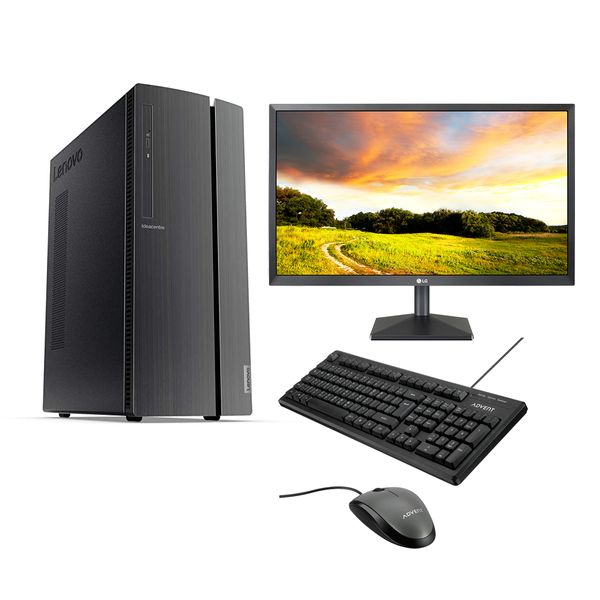 Lenovo IdeaCentre 510A PC & LG Monitor 24" & Advent Ενσύρματο Πληκτρολόγιο & Ποντίκι