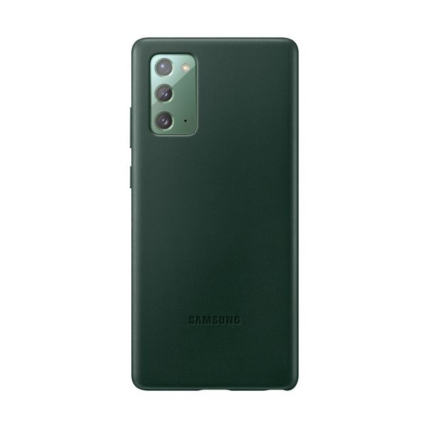 Samsung Galaxy Note 20 Leather Cover Green Θήκη Κινητού
