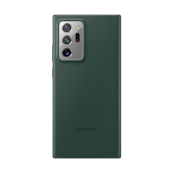 Samsung Samsung Galaxy Note 20 Ultra Leather Cover Green Θήκη Κινητού