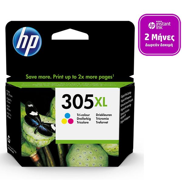 HP 305XL Tri-colour Instant Ink Μελάνι InkJet