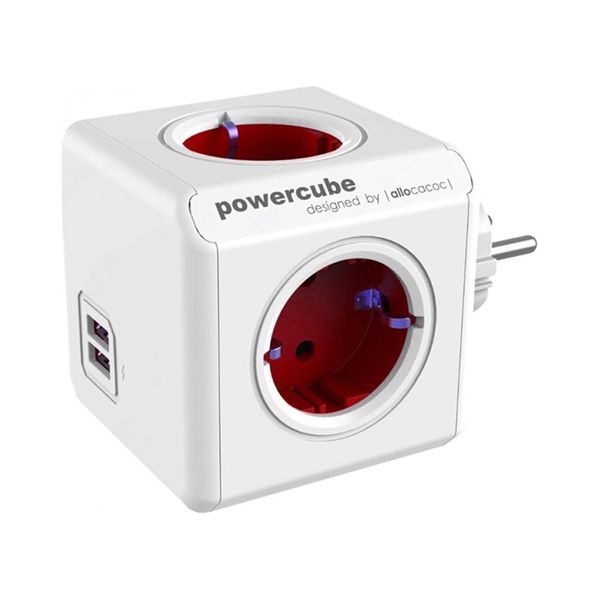 Powercube Powercube Original USB Red Πολυπριζο
