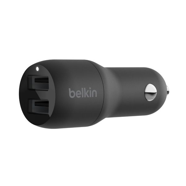 Belkin Belkin Dual USB-A Car Charger Black Φορτιστής Αυτοκινήτου