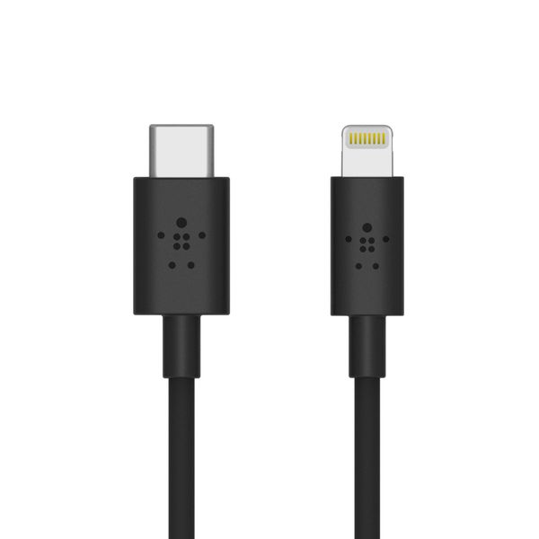 Belkin Belkin Lightning to USB-C Cable 1,2M Black Καλώδιο Σύνδεσης