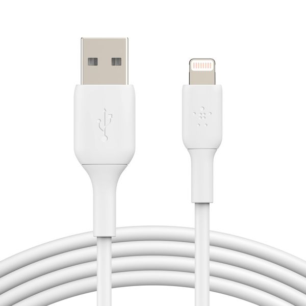 Belkin Belkin Lightning to USB-A Cable 1M White Καλώδιο Σύνδεσης