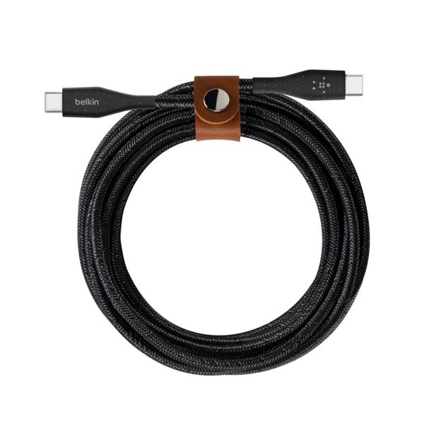 Belkin Belkin USB-C to USB-C Cable with Strap 1Μ Black Καλώδιο USB