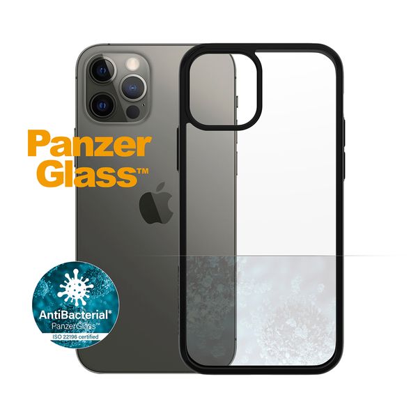 PanzerGlass PanzerGlass iPhone 12/12 Pro Clear Case Transparent Black Edition Θήκη Κινητού
