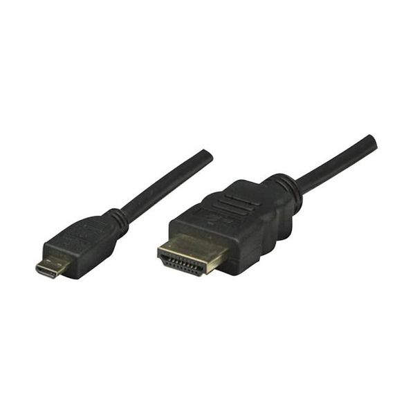 Manhattan Manhattan HDMI to Micro M/M Shielded Black 2m Καλώδιο