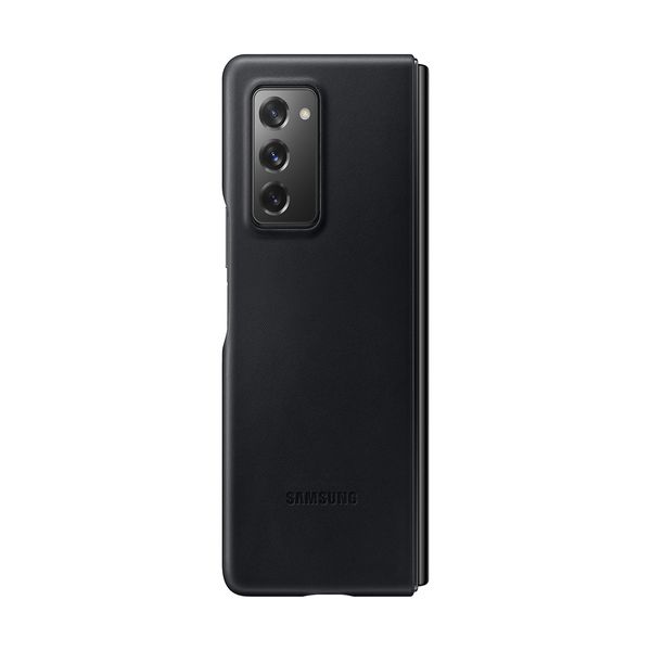 Samsung Galaxy Z Fold 2 Leather Black Case Θήκη Κινητού