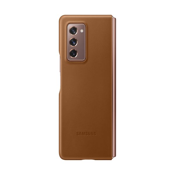 Samsung Galaxy Z Fold 2 Leather Case Brown Θήκη Κινητού