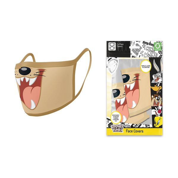 Pyramid Υφασμάτινη Taz 2 Τμχ Μάσκα