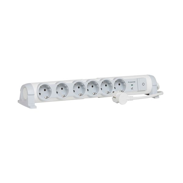 Legrand Legrand DIY 6 White Grey Πολύπριζο Ασφαλείας