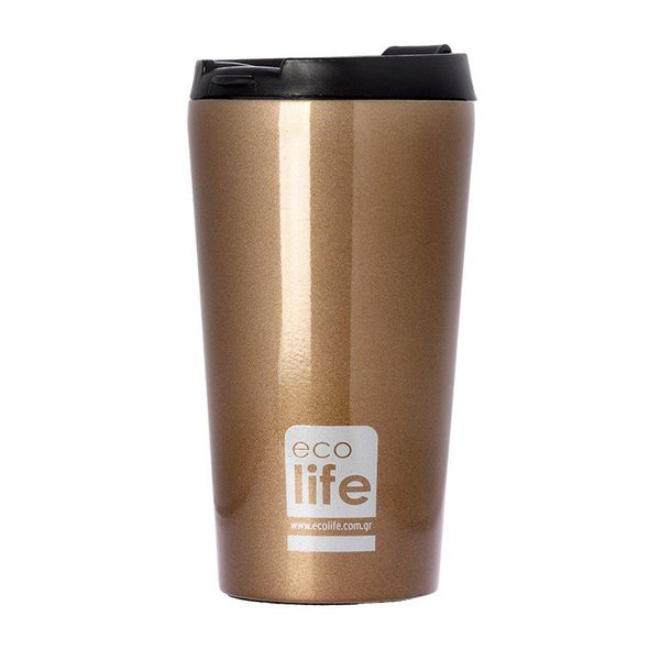 Ecolife Ecolife Coffee Thermos Bronze Κούπα Ταξιδιού