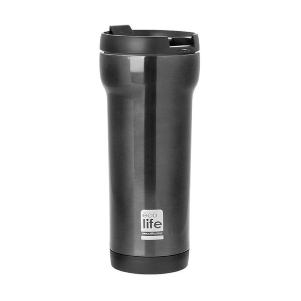 Ecolife Ecolife Coffee Thermos Style Black Κούπα Ταξιδιού