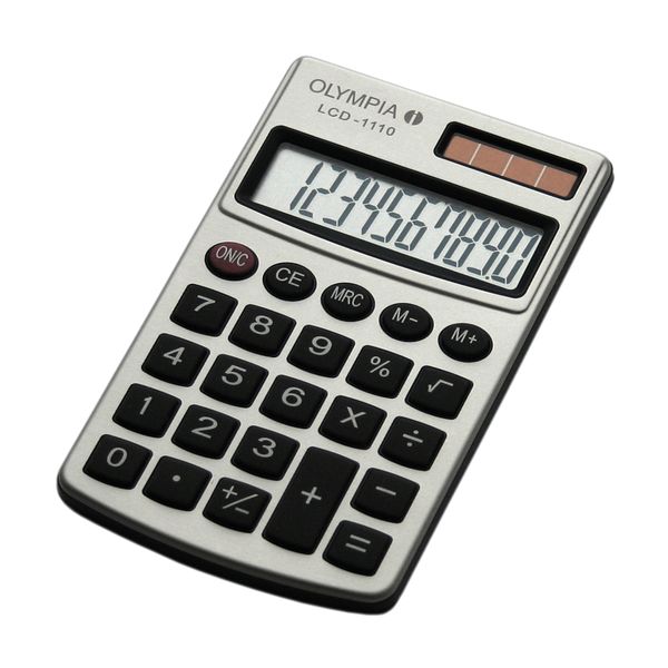 Olympia LCD-110 Τσέπης Silver Αριθμομηχανή