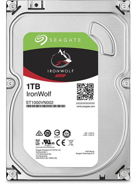 Seagate IronWolf 1TB 3.5'' SATA NAS HDD Εσωτερικός Σκληρός Δίσκος