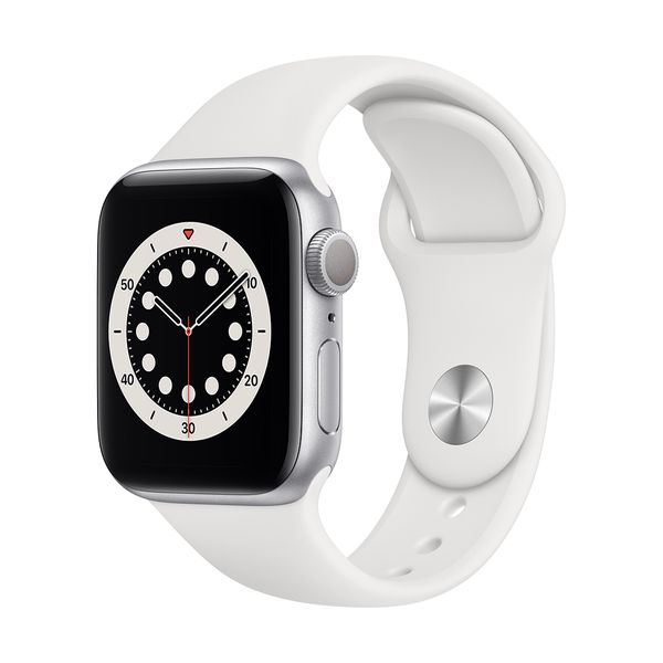 Apple Apple Watch Series 6 40mm Silver White Sportband SmartWatch