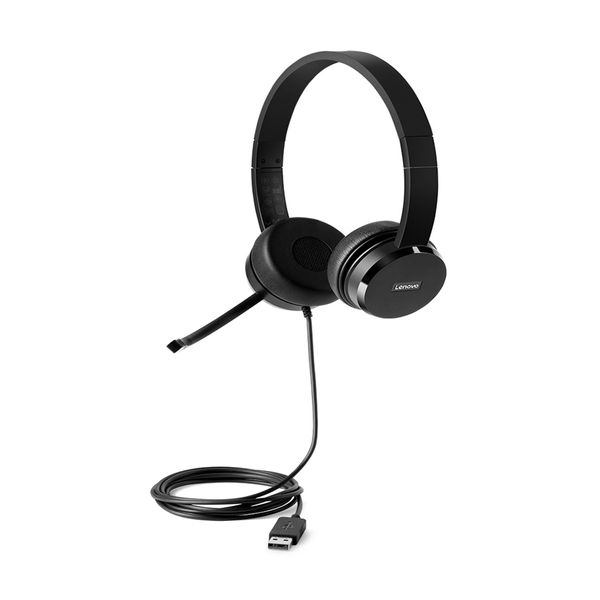 Lenovo 100 Stereo USB Ακουστικά Κεφαλής