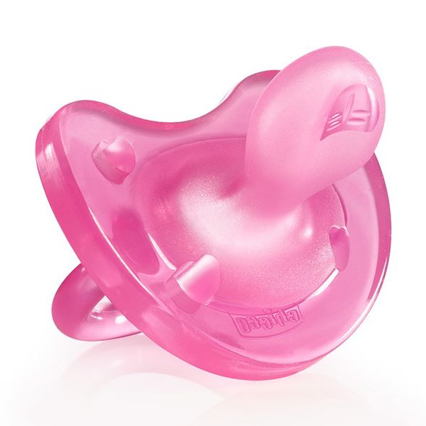 Chicco Ροζ 6-16M+ Πιπίλα Σιλικόνης