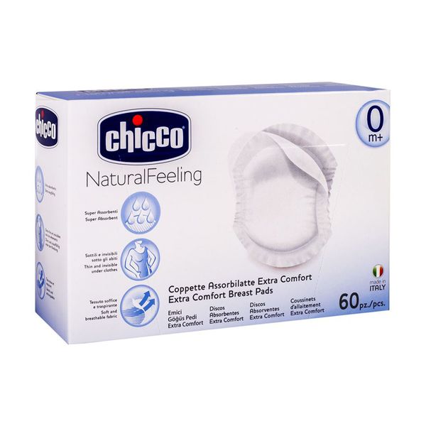 Chicco NaturalFeeling Επιθέματα Στήθους (60 Τμχ)