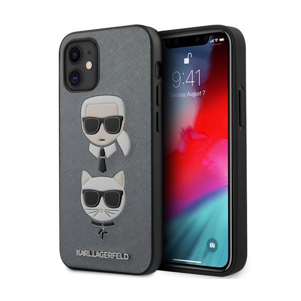 Karl Lagerfeld iPhone 12 Mini PU Silver Θήκη Κινητού