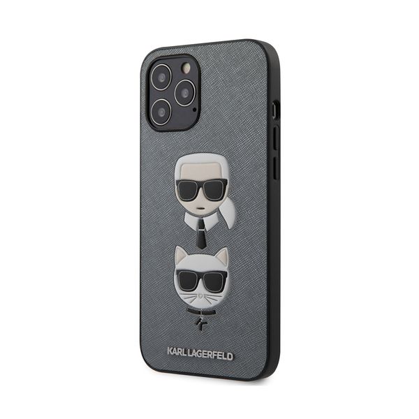Karl Lagerfeld iPhone 12 Pro Max PU Silver Θήκη Κινητού