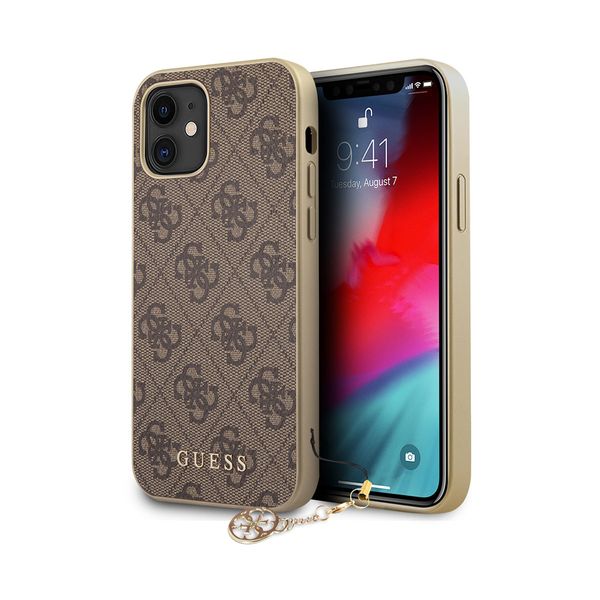 Guess iPhone 12/12 Pro PU Brown Θήκη Κινητού