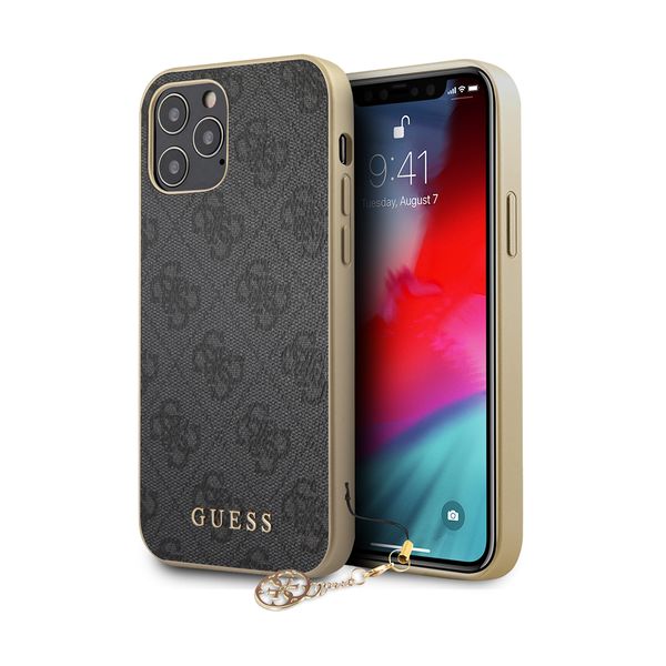 Guess iPhone 12 Pro PU Grey Θήκη Κινητού