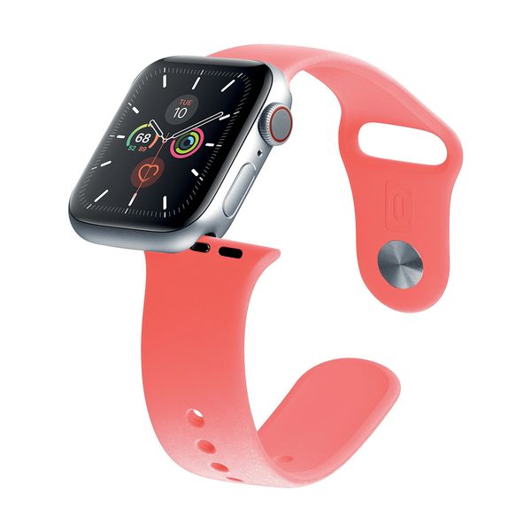 Cellular Line Cellular Line Apple Watch Silicone 42 - 45 mm Coral Λουράκι