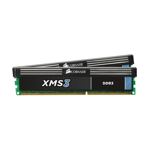 Corsair Corsair XMS 4GB DDR3-1600MHz C9 (CMX8GX3M2A1600C9) x2 Μνήμη RAM