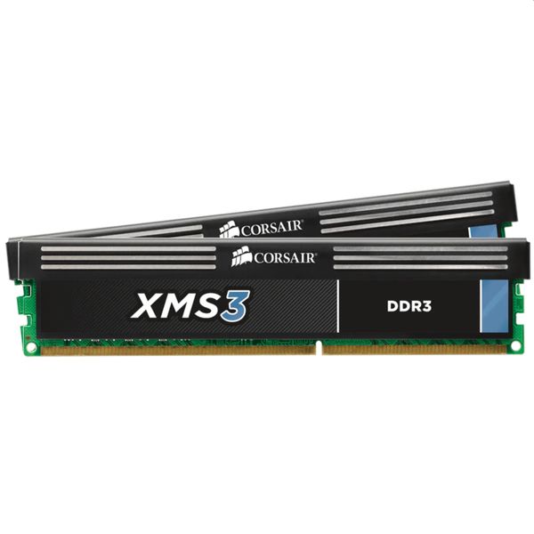 Corsair Corsair XMS3 8GB DDR3-1600MHz (CMX16GX3M2A1600C11) x2 Μνήμη RAM