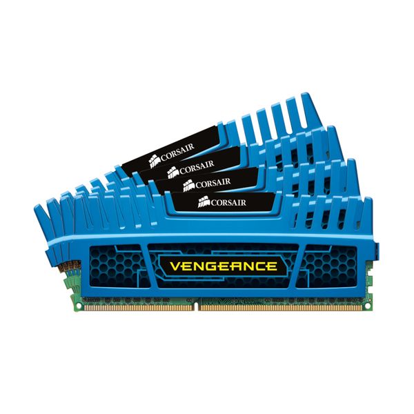 Corsair Corsair Vengeance Blue 4GB DDR3-1600MHz (CMZ16GX3M4A1600C9B) x4 Μνήμη RAM