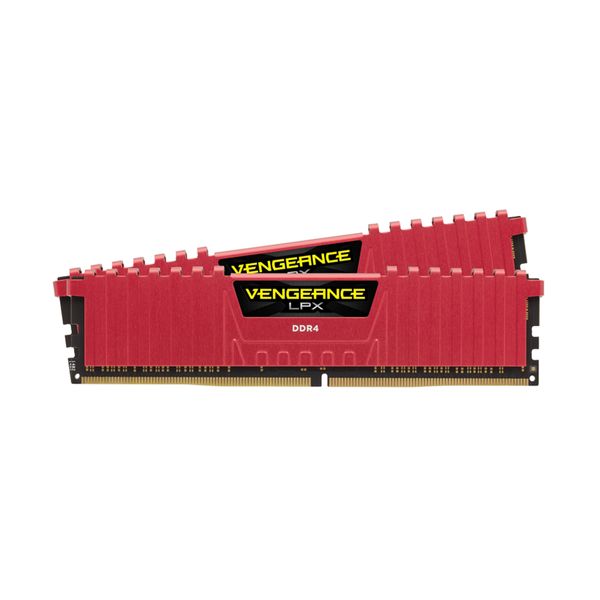 Corsair Corsair Vengeance LPX Red 4GB DDR4-2400MHz C16 DIMM (CMK8GX4M2A2400C16R) x2 Μνήμη RAM