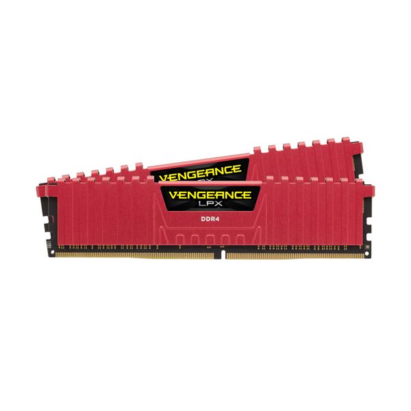 Corsair Corsair Vengeance LPX Red 4GB DDR4-2666MHz C16 DIMM (CMK8GX4M2A2666C16R) x2 Μνήμη RAM