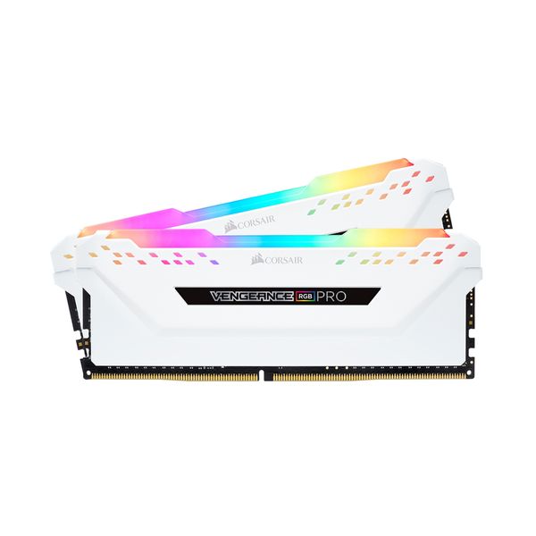 Corsair Corsair Vengeance RGB Pro White 8GB DDR4-2666MHz C16 DIMM (CMW16GX4M2A2666C16W) x2 Μνήμη RAM