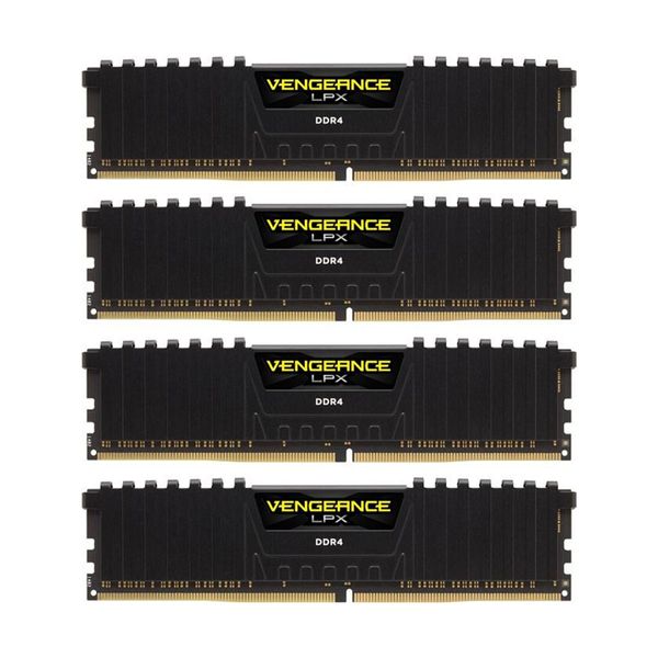 Corsair Corsair Vengeance LPX 16GB DDR4-2666MHz C16 DIMM x4 (CMK64GX4M4A2666C16) Μνήμη RAM