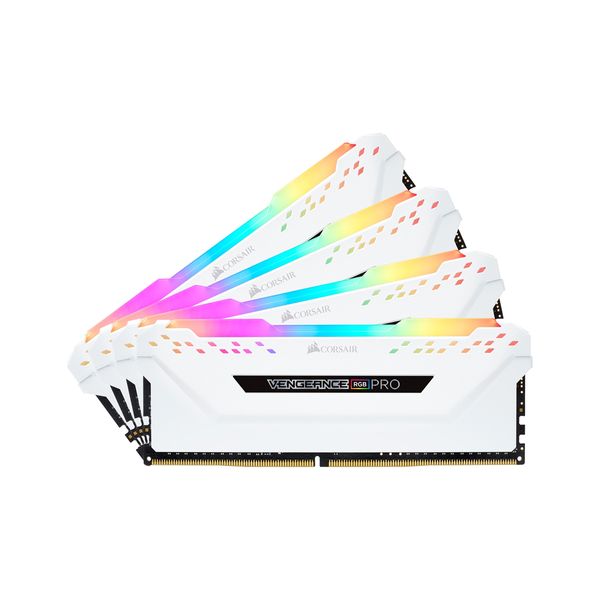 Corsair Corsair Vengeance RGB Pro White 8GB DDR4-2666MHz C16 (CMW32GX4M4A2666C16W) x4 Μνήμη RAM