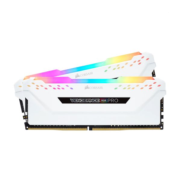 Corsair Corsair Vengeance Pro White RGB 8GB DDR4-3200MHz C16 (CMW16GX4M2C3200C16W) x2 Μνήμη RAM