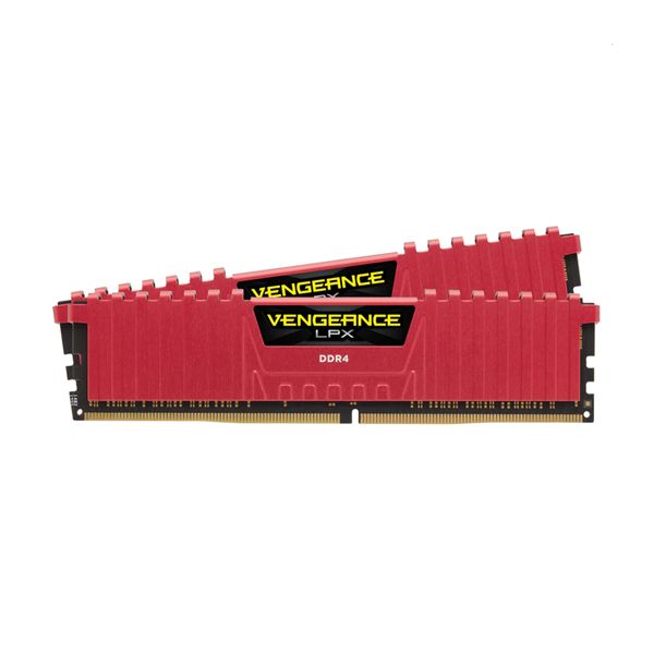 Corsair Vegeance LPX Red 8GB DDR4-3200MHz C16 (CMK16GX4M2B3200C16R) x2 Μνήμη RAM