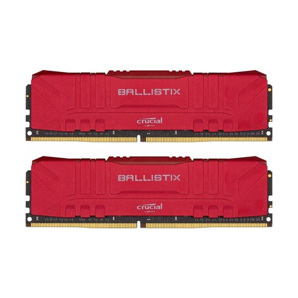 Crucial Crucial Ballistix Red 16GB DDR4-2666MHz C16 (BL2K16G26C16U4R) x2 Μνήμη RAM