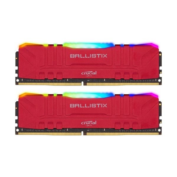 Crucial Crucial Ballistix RGB 16GB DDR4-3200MHz C16 UDIMM (BL2K16G32C16U4RL) x2 Μνήμη RAM