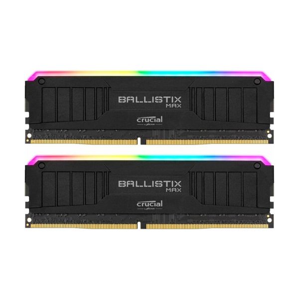 Crucial Crucial Ballistix Μax RGB 8GB DDR4-4000MHz C18 UDIMM (BLM2K8G40C18U4BL) x2 Μνήμη RAM