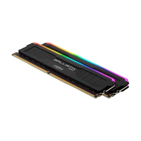 Crucial Crucial Ballistix Max RGB 16GB DDR4-4000MHz C18 UDIMM (BLM2K16G40C18U4BL) x2 Μνήμη RAM